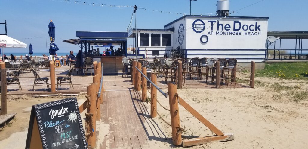 Fish tacos, beer, and music at the Dock after a summer visit to Montrose beach.