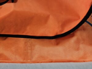 Edging of the Orca open water swim buoy gives some durability compared to others