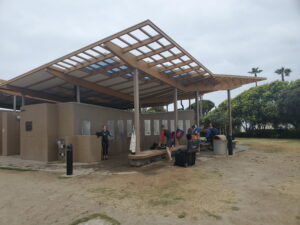 La Jolla Cove Pavillion Shower area for open water swimmers